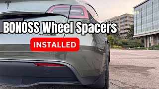 BONOSS Wheel Spacers Install  Tesla Model Y Performance