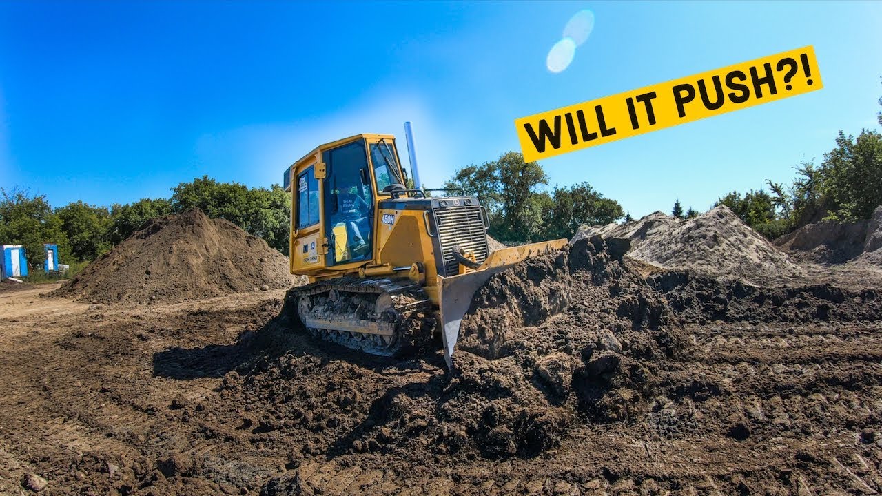 Making Room in the Yard dozer d8