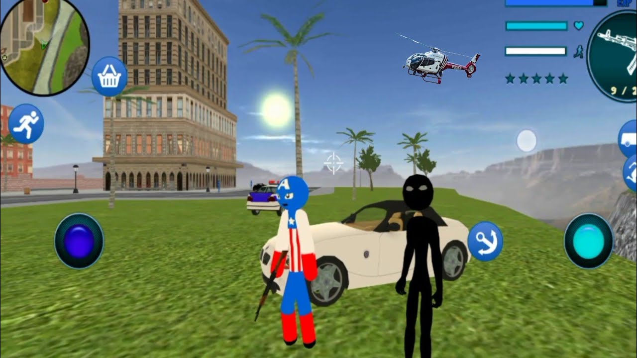 US American Police Stickman Rope Hero 2 Android Gameplay YouTube