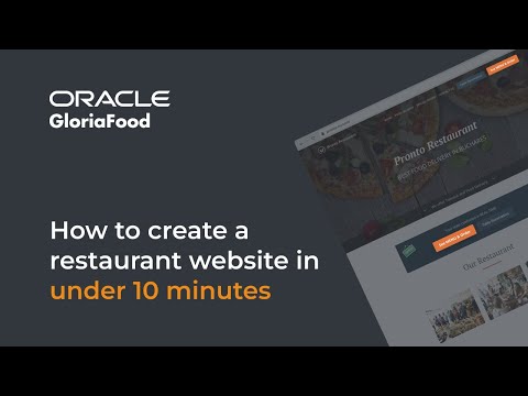 How to create a restaurant website in under 10 minutes