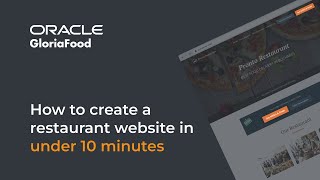 How to create a restaurant website in under 10 minutes