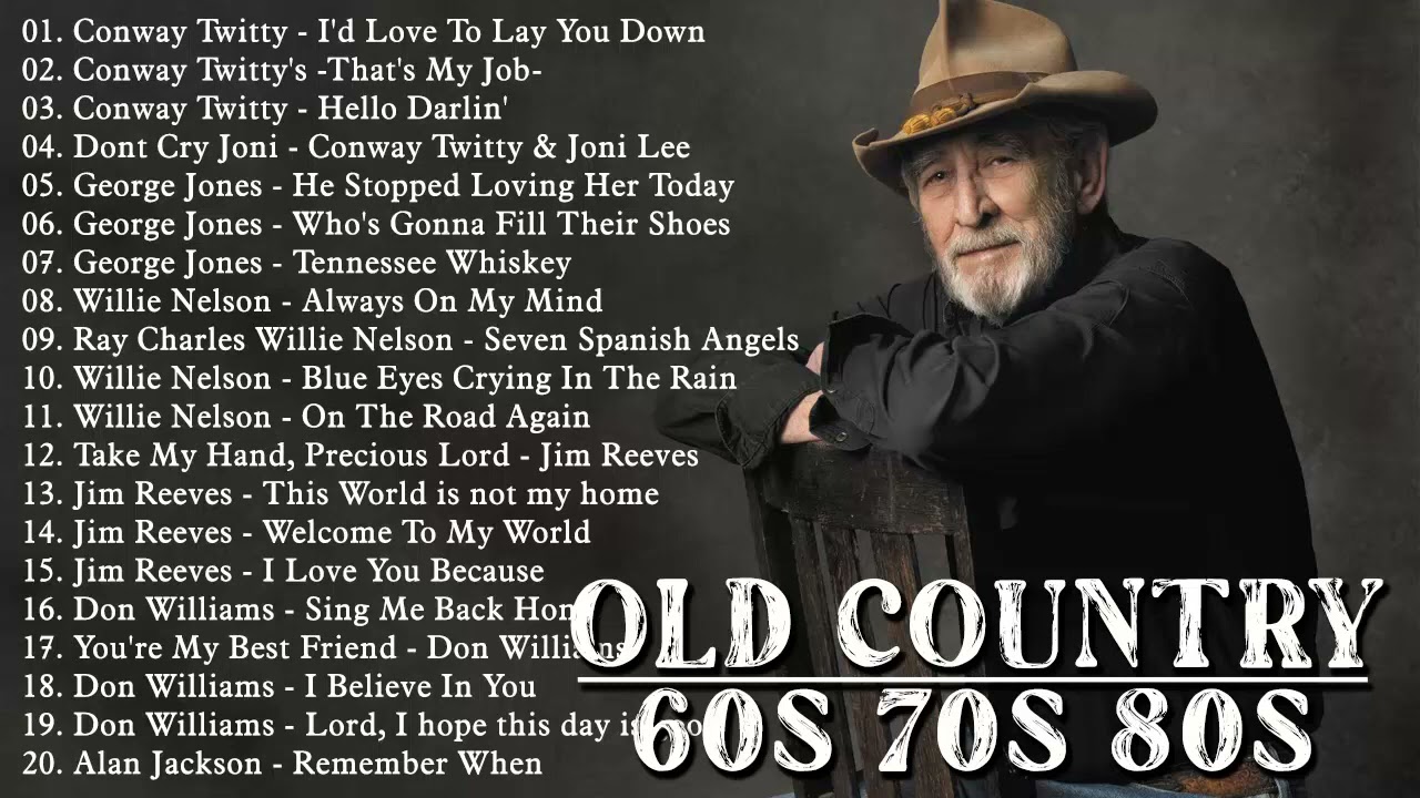 Alan Jackson, Conway Twitty, George Jones, Don Williams, Jim Reeves Greatest Hits Full Album HQ 2