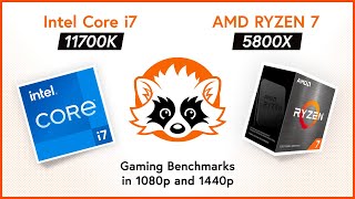 Intel Core i7 11700K vs. AMD Ryzen 7 5800X - Gaming Benchmarks in 1080p and 1440p