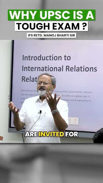 Why UPSC Is A Tough Exam By IFS Retd Manoj Bharti Sir upscmotivation why-upsc-is-a-tough-exam-by-ifs-retd-manoj-bharti-sir-upscmotivation