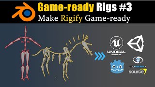 [OBSOLETE - see description!] Game-ready Rigs #3 - Rigify for Game Engines (UE4/Unity/Godot)