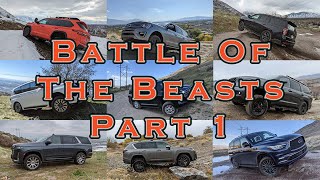 Battle of the Beasts Part 1: Expedition, Sequoia, Tahoe, QX80, LX600, Escalade, Armada, Land Cruiser by Engine Adventures 2,433 views 1 year ago 22 minutes