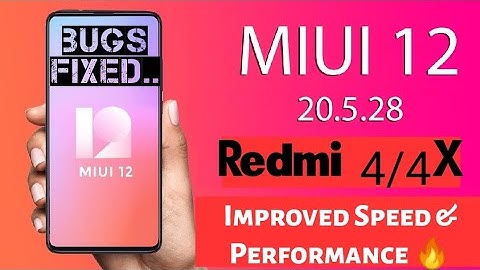MIUI 12 20.5.28 Redmi 4/4X | Xiaomi.EU Redmi 4 MIUI 12 | Full Review, Changes, AOD, Improved Speed!!