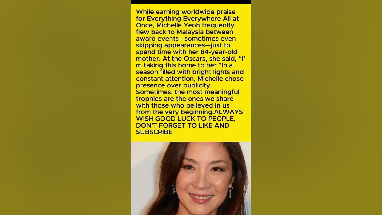 “Choosing Love Over Spotlight: Michelle Yeoh’s Story”