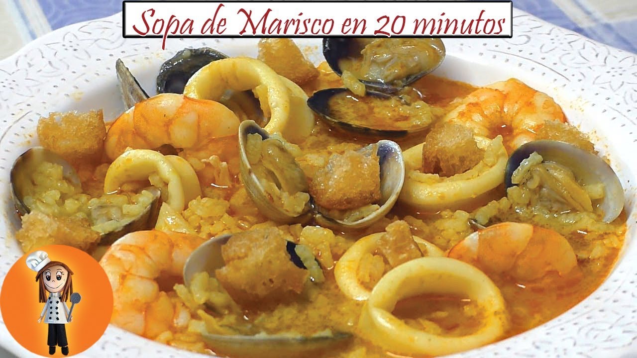 Sopa de Marisco en 20 minutos | Receta de Cocina en Familia