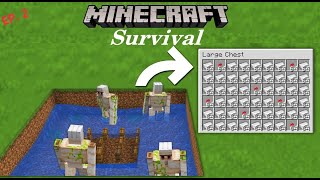 Costruim o ferma de Iron! Minecraft Survival.