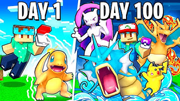 I Caught EVERY Kanto Pokémon In 100 DAYS! (Minecraft Pixelmon)