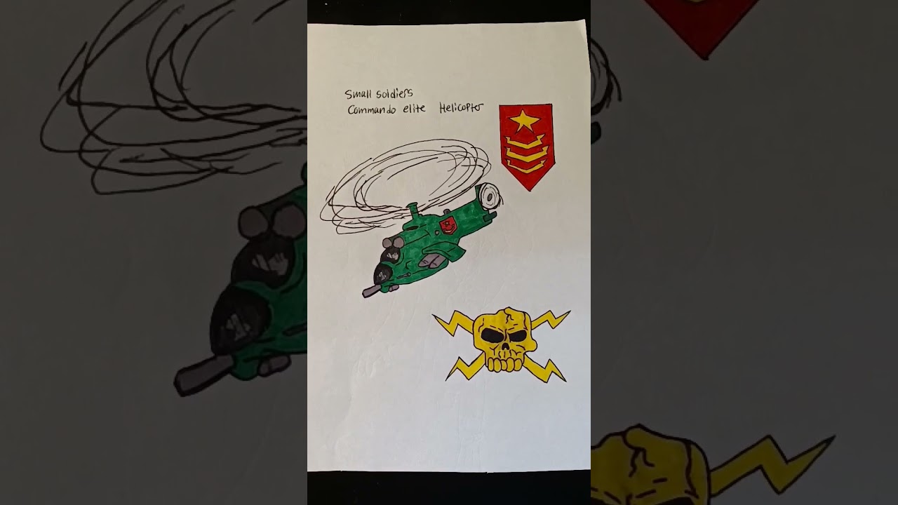 COMMANDO ELITE - Battle 💥 Helicopter 🚁 ( Artwork 🎨 ) # art drawing 🎖️ 💣 🧨🇺🇸 🪖
