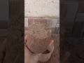 glass shape dry crumbling of Gritty Red Dirt texture #dust #asmr #shorts #satisfying #views