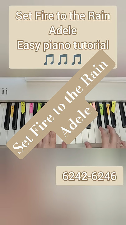 Set Fire to the Rain - Adele. Piano tutorial #pianotutorial #easypiano #adele #setfiretotherain