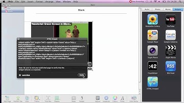 KRCSappleHull Tweetorial: Add Twitter & Youtube content to iWeb website