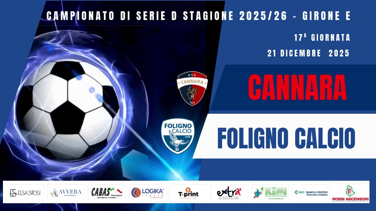 CANNARA  - FOLIGNO CALCIO 2 - 4  Gli  HL