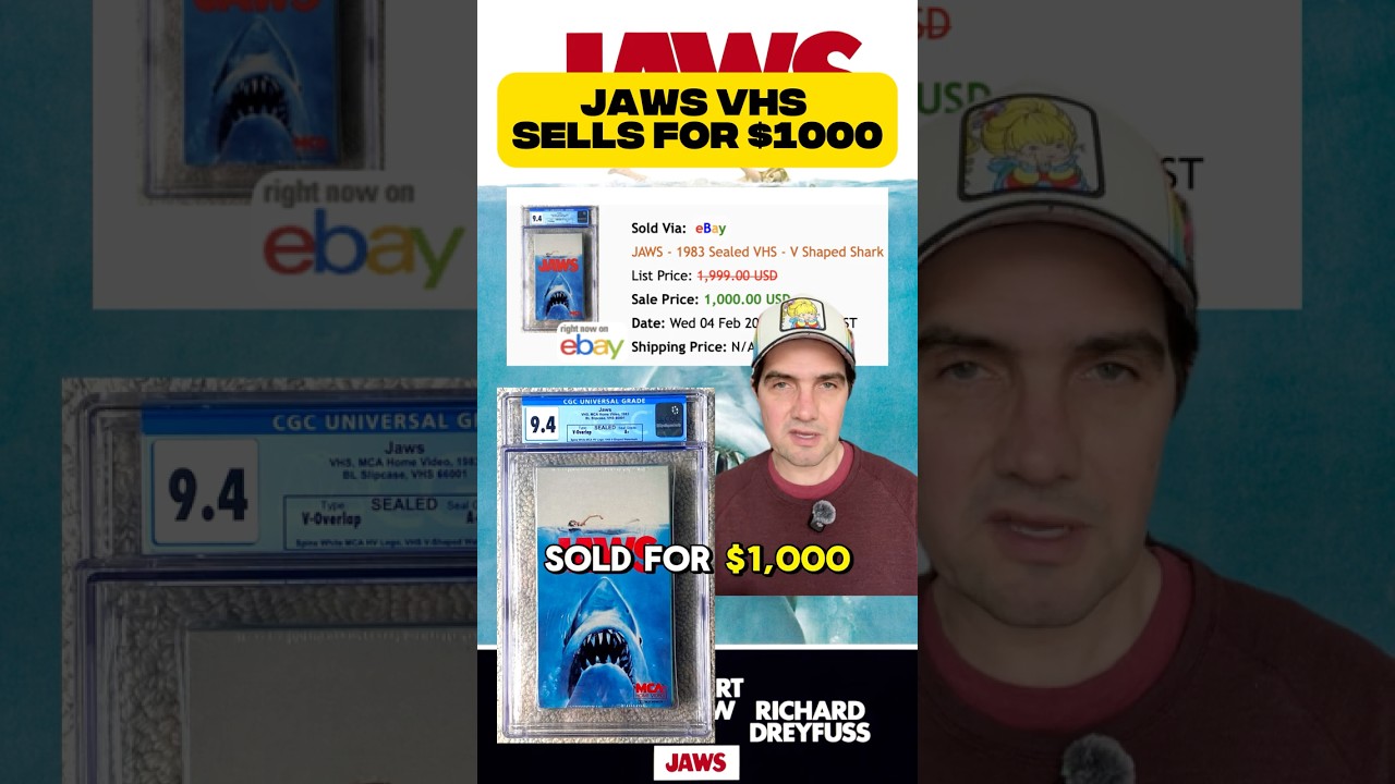 A Jaws VHS just sold for $1,000