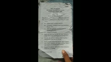 M. sc physics 2nd sem atomic and molecular physics question paper