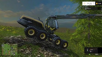 FS 15 logging Bjornholm clear-cut episode 1