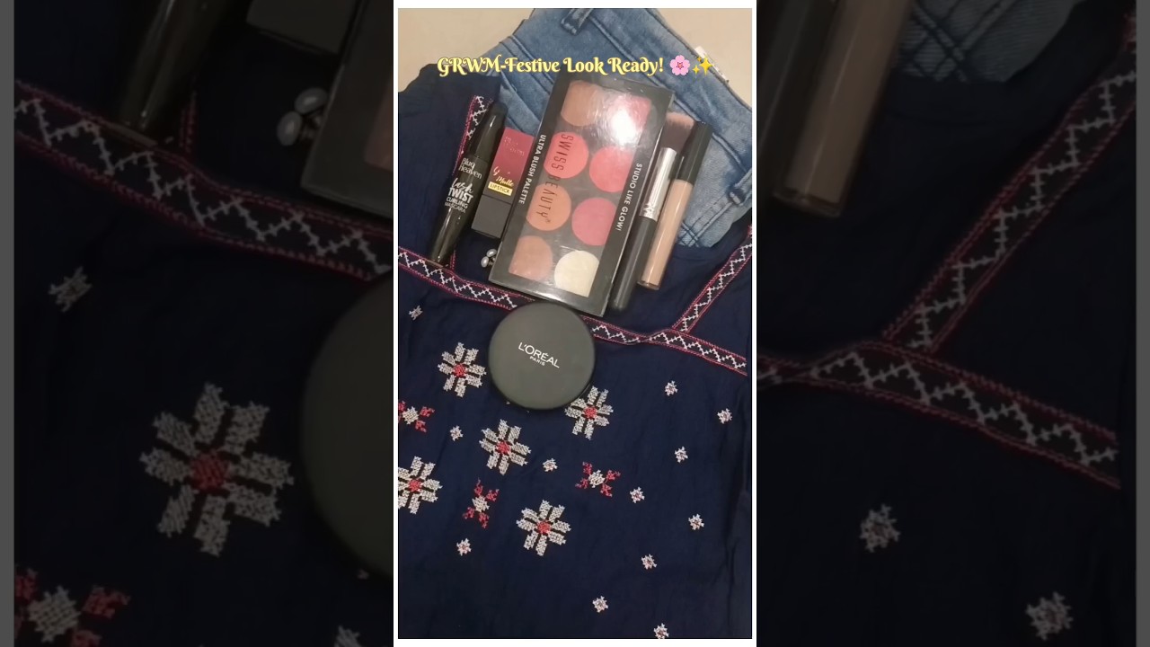 GRWM💙– Minimal Look, Festive Mood 💕🛕