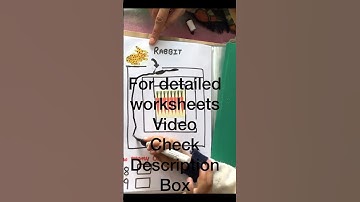 Concept & speech building /maze puzzle/ visual perception activity