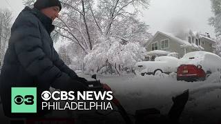South Jersey neighbors say snow is easier to clean up than last time, but power outages continue