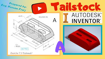 Autodesk Inventor: A Tailstock Modeling Tutorial - اوتوديسك انفنتور"