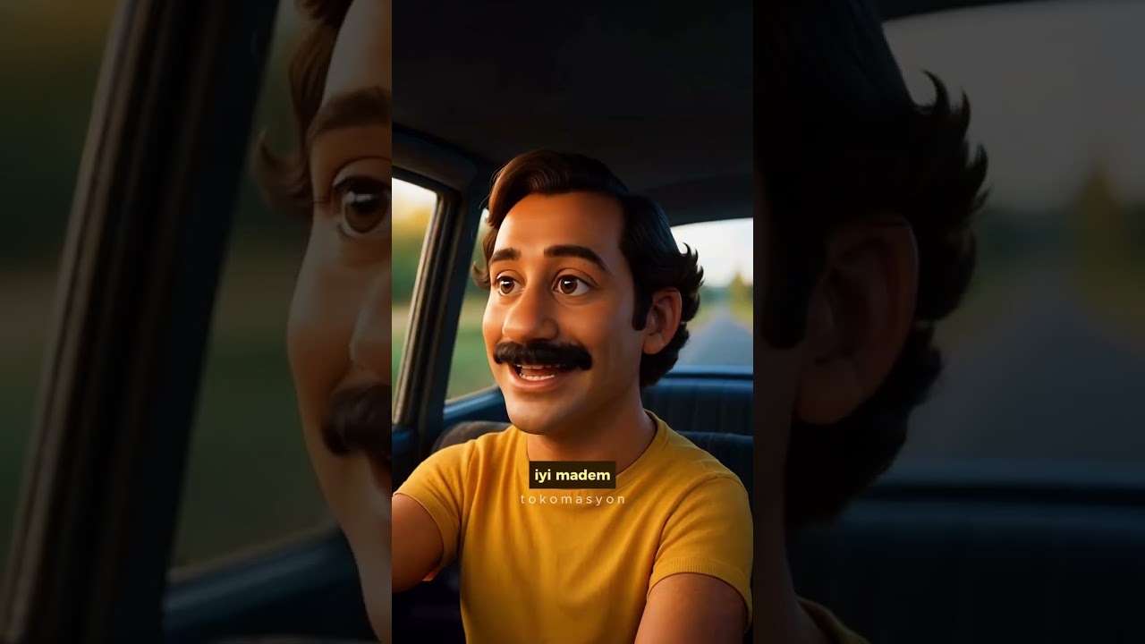 Geniş Aile - Ulvi Otostop Sahnesi 3D Pixar Style 