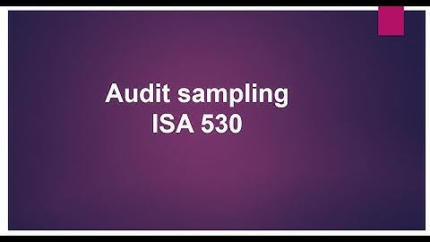 Audit Sampling