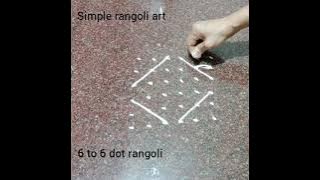 Rangoli 6 x 6 Dot rangoli