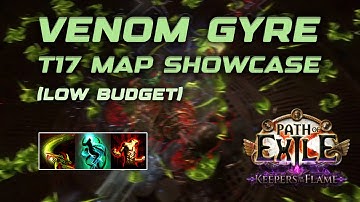 T17 Map Showcase | 6 Divine Dex Stacker Venom Gyre (Day 3 Test Build) | Path of Exile