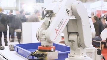 Realtime Robotics and  Mitsubishi Electric - Robotics collaboration without cobot (German subtitles)
