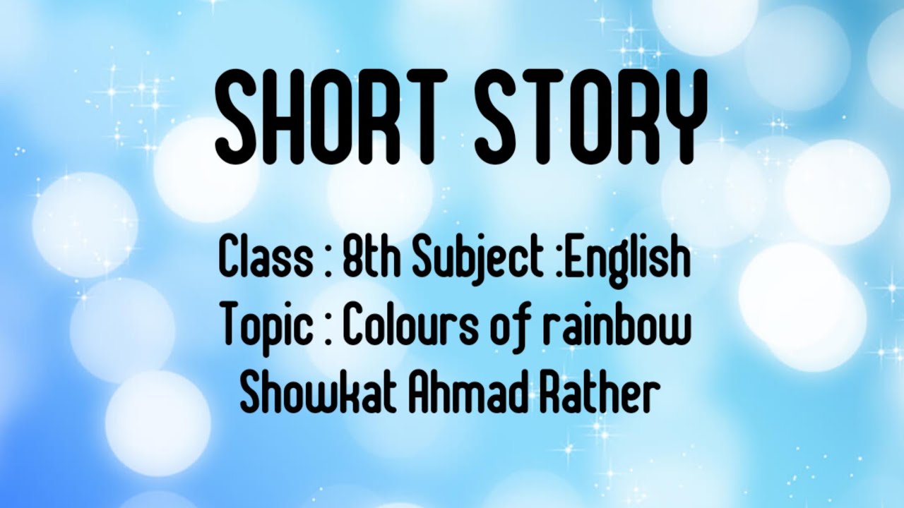 Colours of rainbow class 8th English  Question tags....