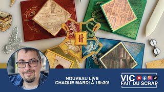 [Tuto Scrap] 4 Cartes Simples sur le thème Harry Potter