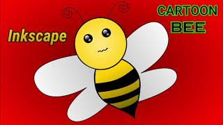 Cartoon Bee - Vector Illustration in Inkscape