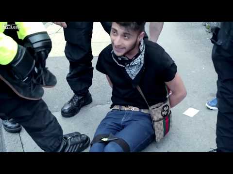 Man kicks off, swears at British police & tries to resist arrest UK