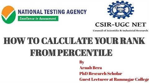 csir net life science 2022 || how to calculate rank from percentile