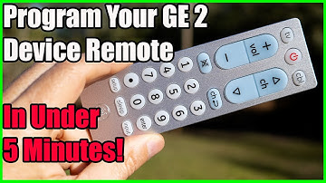 Programming a GE Big Button 2 Device Remote to Your Devices!