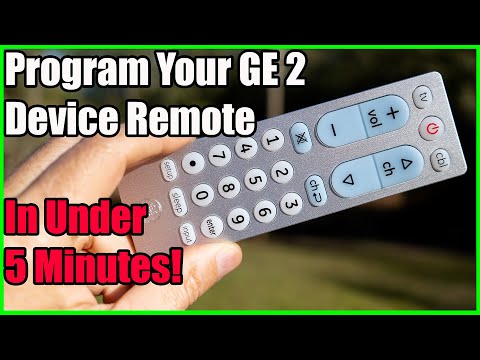Programming a GE Big Button 2 Device Remote to Your Devices!