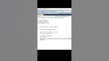 C++ Program to Find Sum & Average|C++ Tutorial  #cpptutorial #coding #cppprogramming#education