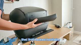Shad SH45 Topcase Backrest Installation