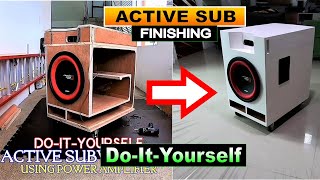 FINISHING + SOUND TEST with MIDHI - Active Subwoofer Speaker for Movies & Events Indoor or Outdoor