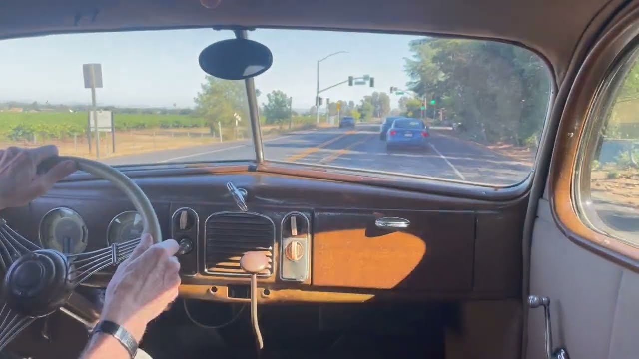 1938 Ford Fordor Driving