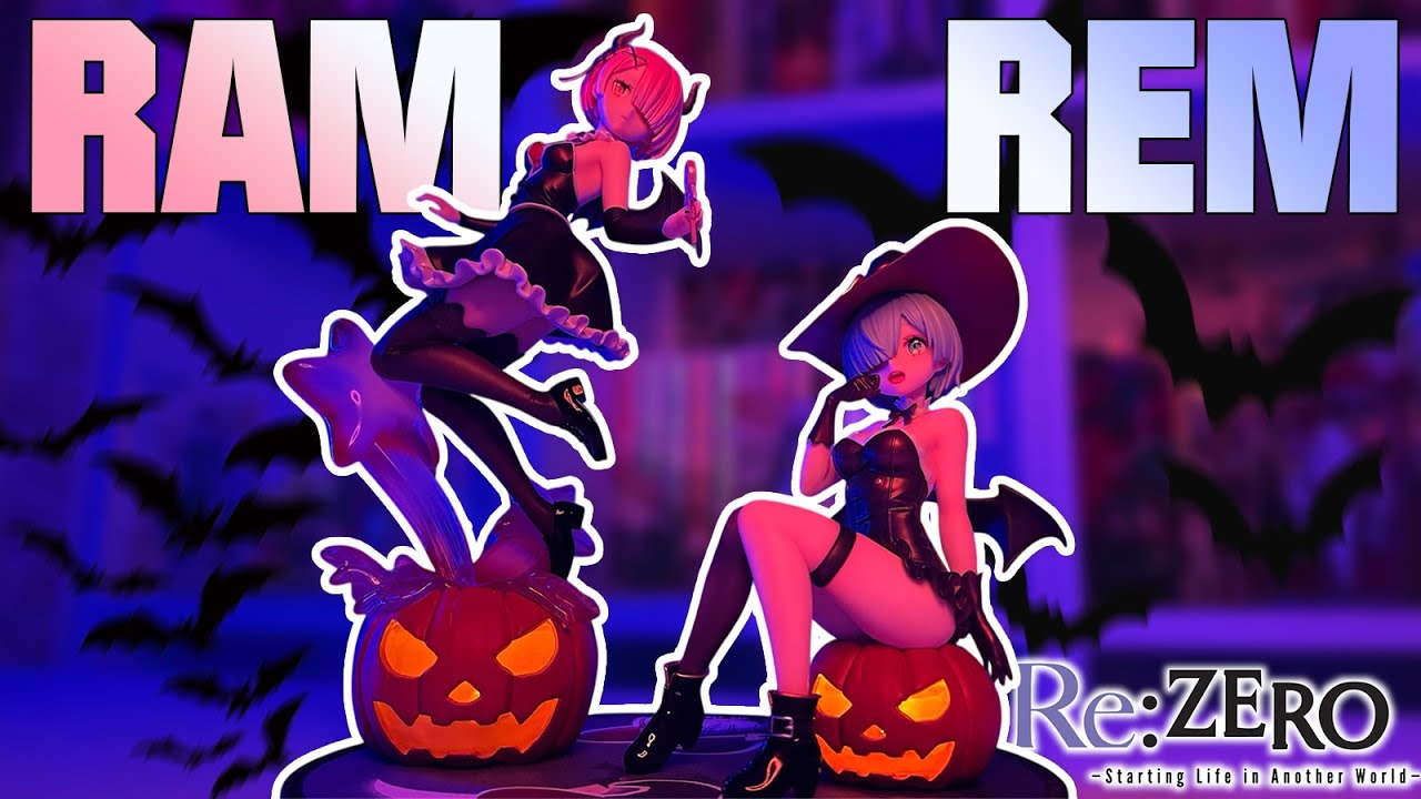 ХЭЛЛОУИНСКИЕ ТЫКОВКИ 🎃 Обзор фигурок Ram и Rem | ReZero