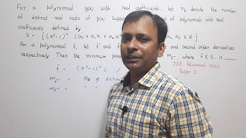 Applications of Derivatives problem JEE Advanced 2020 Paper I AOD Hindi