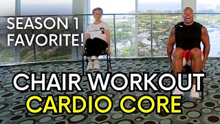 Season 1 Favorite! 20 min Full Chair Cardio Core Workout for Seniors & Beginners