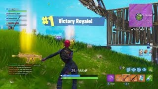 Solid Gold 18 kill win w/ random teammates! (FORTNITE BATTLE ROYALE)