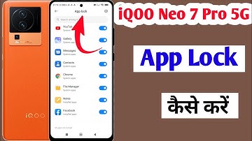 iQOO Neo 7 Pro app lock / how to app lock iqoo neo 7 pro / iqoo neo 7 pro me app lock kaise kare