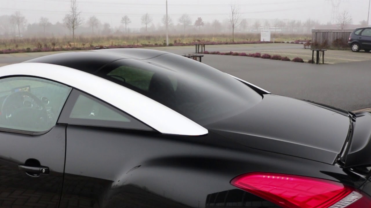 trouwauto huren groningen Peugeot RCZ black 2010 overview