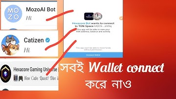 telegram mining Catizen Hexacore and MozoAli new update and wallet connect